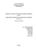 Diplomdarbs 'Personāla vadības pilnveidošanas iespējas uzņēmumā SIA "X"', 1.