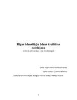 Referāts 'Rīgas ūdenstilpju ūdens kvalitātes noteikšana', 1.