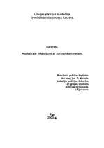 Referāts 'Noziedzīgie nodarījumi ar narkotiskām vielām', 1.