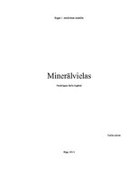 Referāts 'Minerālvielas', 1.