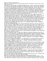 Eseja 'Key Elements of Marketing Planning that Contribute to the Success of the Plannin', 1.