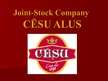 Prezentācija 'Joint-Stock Company "Cēsu alus"', 1.