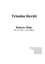 Referāts 'Roberts Mūks', 1.