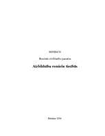 Eseja 'Aizbildnība romiešu tiesībās', 1.