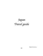 Konspekts 'Tourist Route in Japan', 1.