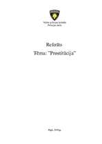 Referāts 'Prostitūcija Latvijā', 1.