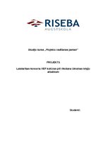 Konspekts 'Projekts "Labdarības koncerta rīkošana"', 1.