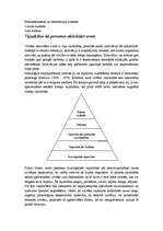 Konspekts 'Vajadzības kā personas aktivitātes avots', 1.