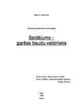 Referāts 'Saldējums - garšas baudu valdnieks', 1.