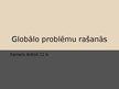 Prezentācija 'Globālo problēmu rašanās', 1.