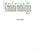 Referāts 'Krāsainā metalurģija', 1.