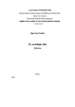 Referāts 'Es sociālajā vidē', 1.