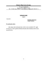 Paraugs 'Lietvedības dokumentu paraugi', 9.