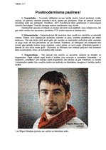 Eseja 'Postmodernisma pazīmes', 1.