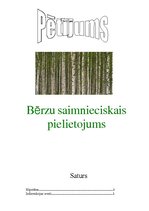 Konspekts 'Pētījums: bērzu saimnieciskais pielietojums', 1.