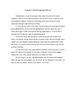 Eseja 'Latvia in the Globalized World', 1.