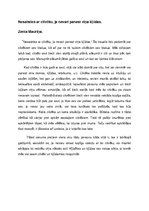 Eseja '"Nesaisties ar cilvēku, ja nevari panest viņa kļūdas." Zenta Mauriņa', 1.