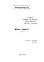 Eseja 'Filma "Amadejs"', 1.