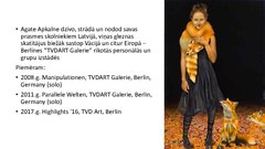 Prezentācija 'Agate Apkalne - latviešu gleznotāja', 3.