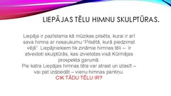Prezentācija 'Viktorīna «Kā es pazīstu Liepāju un  liepājniekus»', 27.