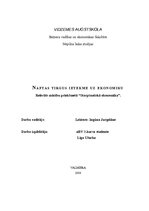 Referāts 'Naftas tirgus ietekme uz ekonomiku', 1.