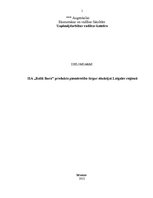 Diplomdarbs 'SIA "Baltā bura" produkta piemērotība tirgus situācijai Latgales reģionā', 1.