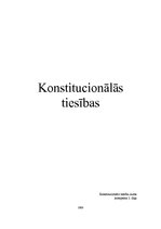 Referāts 'Konstitucionālās tiesības. 2.daļa ', 1.