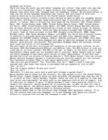 Eseja 'Language and Culture', 1.