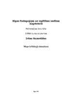 Konspekts 'Kritiskās domāšanas metodes pedagoģijā', 1.