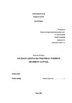 Referāts 'Sociālās grupas kā politikas subjekti mūsdienu Latvijā', 1.
