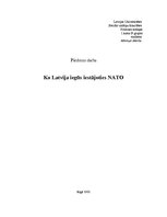 Eseja 'Ko Latvija iegūs, iestājoties NATO', 1.