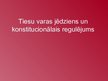 Prezentācija 'Tiesu varas jēdziens un konstitucionālais regulējums', 1.