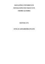 Referāts 'Civilās aizsardzības plāns', 1.