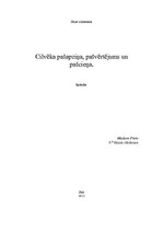 Referāts 'Cilvēka pašapziņa, pašcieņa un pašvērtējums', 1.