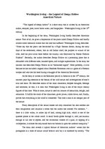 Eseja 'Washington Irving "The Legend of Sleepy Hollow". American Nature', 1.