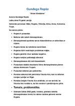 Konspekts 'Gundega Repše "Alvas kliedziens"', 1.