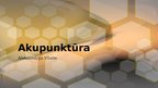 Prezentācija 'Akupunktūra', 1.