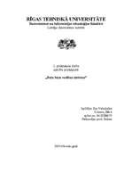 Konspekts '1.praktiskais darbs priekšmetā "Datu bāzu vadības sistēmas"', 1.