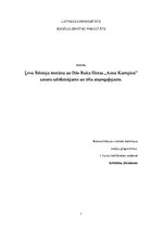 Referāts 'Ļeva Tolstoja romāna un Džo Raita filmas "Anna Kareņina" satura salīdzinājums un', 1.