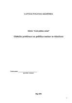 Referāts 'Globālās problēmas un politikas nozīme to risināšanā', 1.