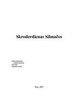 Referāts 'Daiļdarba "Skroderdienas Silmačos" analīze', 1.