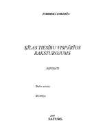 Referāts 'Ķīlas tiesību vispārīgs raksturojums', 1.