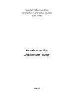 Referāts 'Kursa darbs par dūņām kā izejvielu', 1.