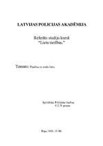 Referāts 'Tiesības uz svešu lietu', 1.