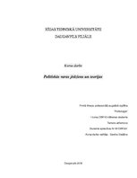 Referāts 'Politiskās varas jēdziens un teorijas', 1.
