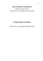 Referāts 'Latvijas eksports un imports', 1.