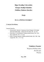 Eseja 'Liberālisms', 1.