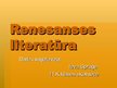 Prezentācija 'Renesanses literatūra', 1.