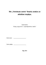 Diplomdarbs 'SIA "Tehniskais centrs" finanšu analīze un attīstības iespējas', 1.