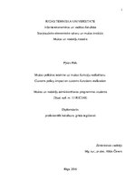 Diplomdarbs 'Muitas politikas ietekme uz muitas funkciju realizēšanu', 1.